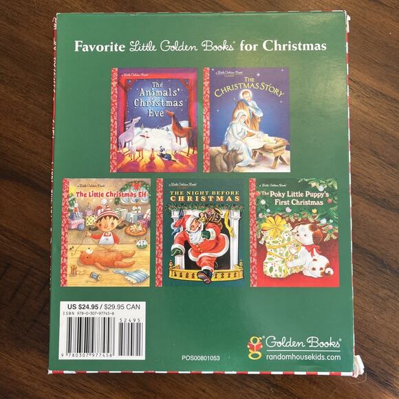 Favorite Little Golden Books for Christmas, Hardcover Set Of 5 Festive Classics - Picture 2 of 11
